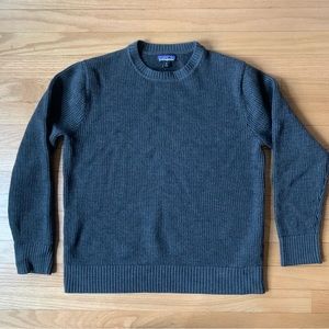 Patagonia Dark Grey 100% Merino Wool Sweater Size M